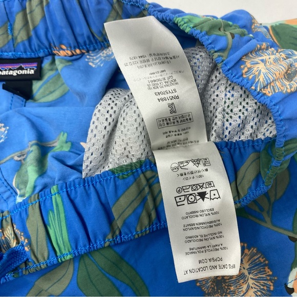 Patagonia Women's Baggies Parrot Blue Shorts Small - Picture 7 of 12